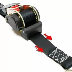 WILTEC Sangle D’arrimage 1,8m X 50mm Traction 750 DaN PES Crochet En Forme S Avec Tendeur à Cliquet -Wiltec Boutique 10094939 5