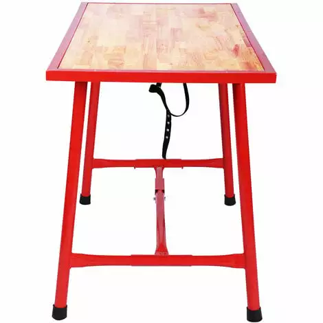 WILTEC Établi Pliable Table D’atelier Pliante Surface De Montage 120x62,5 Cm Table De Travail Bois 4 WILTEC Établi Pliable Table D’atelier Pliante Surface De Montage 120x62,5 Cm Table De Travail Bois – Image 2