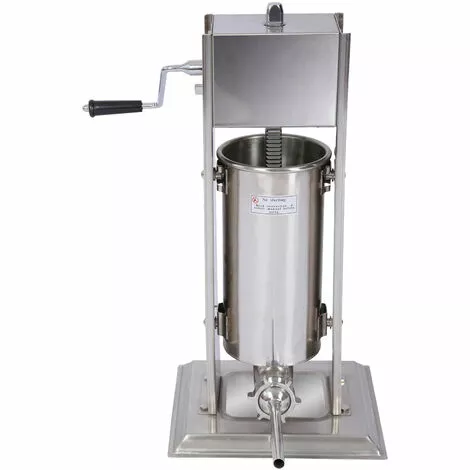 WILTEC Poussoir à Saucisse Machine De Remplissage Capacité Acier Inoxydable De 5l Pour La Chair De Saucisse 3 WILTEC Poussoir à Saucisse Machine De Remplissage Capacité Acier Inoxydable De 5l Pour La Chair De Saucisse