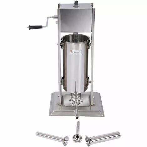 WILTEC Poussoir à Saucisse Machine De Remplissage Capacité Acier Inoxydable De 5l Pour La Chair De Saucisse 4 WILTEC Poussoir à Saucisse Machine De Remplissage Capacité Acier Inoxydable De 5l Pour La Chair De Saucisse – Image 2
