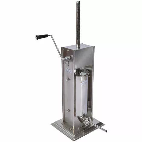 WILTEC Poussoir à Saucisse Machine De Remplissage Capacité Acier Inoxydable De 5l Pour La Chair De Saucisse 5 WILTEC Poussoir à Saucisse Machine De Remplissage Capacité Acier Inoxydable De 5l Pour La Chair De Saucisse – Image 3