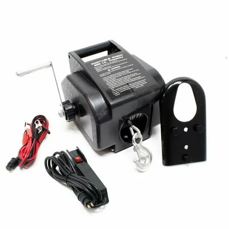 WILTEC Treuil électrique 12 Volts Traction Jusqu’à 2267 Kg Treuil à Câble Manivelle Outil Bateau Remorque 3 WILTEC Treuil électrique 12 Volts Traction Jusqu’à 2267 Kg Treuil à Câble Manivelle Outil Bateau Remorque