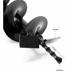 WILTEC Vis Sans Fin De Remplacement Pièce De Rechange 100m Perceuse De Sol Tarière Creuse 8 WILTEC Vis Sans Fin De Remplacement Pièce De Rechange 100m Perceuse De Sol Tarière Creuse -Wiltec Boutique 10178762 3