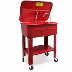 WILTEC Fontaine De Dégraissage Nettoyage De Pièces Mécaniques Bac De Lavage 75,7l Avec Pompe Garage Atelier