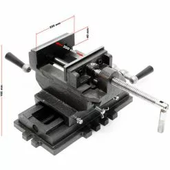 WILTEC Étau De Fraisage 2 Axes 200 Mm Perceuse à Tarauder Table Croisé Établi Étau Machine Outil Atelier -Wiltec Boutique 10329228 3