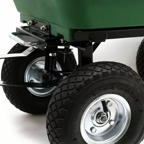 WILTEC Chariot De Jardin à Main Avec Benne Basculante Volume 75L Capacité De Charge 300Kg Remorque Brouette 6 WILTEC Chariot De Jardin à Main Avec Benne Basculante Volume 75L Capacité De Charge 300Kg Remorque Brouette – Image 4