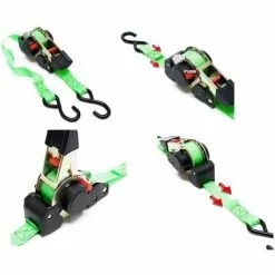 WILTEC Sangle D'arrimage 25mm à Cliquet Automatique 3.50 Mètres