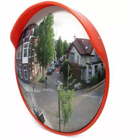 WILTEC Miroir Extérieur De Circulation Convexe 80cm Sécurité Routière Outdoor Résistant Rétroviseur 4 WILTEC Miroir Extérieur De Circulation Convexe 80cm Sécurité Routière Outdoor Résistant Rétroviseur â Image 2
