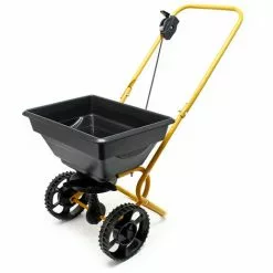 WILTEC Épandeur Chariot D'épandage 20kg Pneus En Plastique Pour Engrais Semences Sel De Déneigement Jardin -Wiltec Boutique 1071837 2