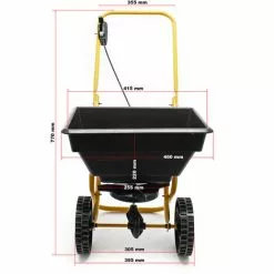 WILTEC Épandeur Chariot D'épandage 20kg Pneus En Plastique Pour Engrais Semences Sel De Déneigement Jardin -Wiltec Boutique 1071837 3