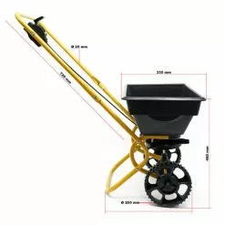 WILTEC Épandeur Chariot D'épandage 20kg Pneus En Plastique Pour Engrais Semences Sel De Déneigement Jardin -Wiltec Boutique 1071837 4