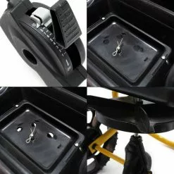 WILTEC Épandeur Chariot D'épandage 20kg Pneus En Plastique Pour Engrais Semences Sel De Déneigement Jardin -Wiltec Boutique 1071837 5