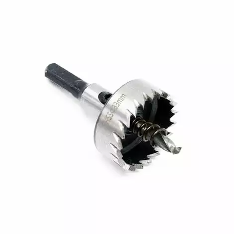 WILTEC Trépan Couronne Diamanté Foret Centreur Carotteuse Scie à Cloche HSS 6542 Acier Diamètre 33mm 3 WILTEC Trépan Couronne Diamanté Foret Centreur Carotteuse Scie à Cloche HSS 6542 Acier Diamètre 33mm