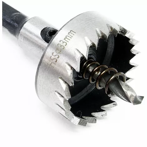 WILTEC Trépan Couronne Diamanté Foret Centreur Carotteuse Scie à Cloche HSS 6542 Acier Diamètre 33mm 5 WILTEC Trépan Couronne Diamanté Foret Centreur Carotteuse Scie à Cloche HSS 6542 Acier Diamètre 33mm – Image 3