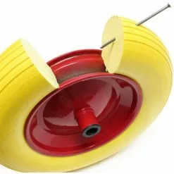 WILTEC Roue Complète 3.50-8 De Brouette En Polyuréthane Increvable Grandeur 11 WILTEC Roue Complète 3.50-8 De Brouette En Polyuréthane Increvable Grandeur -Wiltec Boutique 1077086 5