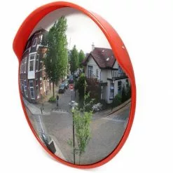 WILTEC Miroir Extérieur De Circulation Convexe 45cm Sécurité Routière Outdoor Résistant Rétroviseur -Wiltec Boutique 10989102 2