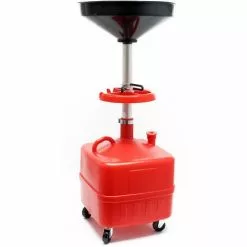 WILTEC Chariot Collecteur D'huile Usagée 35l 86 - 127 Cm Récupérateur D'huile Usée Vidange Réservoir