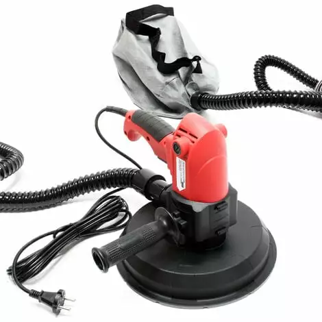 WILTEC Ponceuse Pour Mur Et Plafond 1010W 215mm Disque De Meulage Plâtre Sac Poussière Intégré Aspiration 3 WILTEC Ponceuse Pour Mur Et Plafond 1010W 215mm Disque De Meulage Plâtre Sac Poussière Intégré Aspiration
