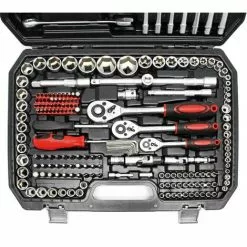 WILTEC Coffret Clé à Cliquet Jeu De 215 Pcs. Kit Clé De Serrage Douille Embouts Acier Carbonne Accessoire -Wiltec Boutique 11280697 3