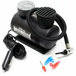 WILTEC Mini Compresseur à Air Comprimé 12V 17 Bars 250 PSI Pompe Pneumatique Raccord Allume-cigarette