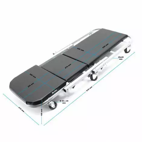 WILTEC Chariot De Visite Mécanicien 2-1 Siège Atelier Chaise Longue Travail 90x41,5x12,5cm 150 Kg Max. 6 WILTEC Chariot De Visite Mécanicien 2-1 Siège Atelier Chaise Longue Travail 90x41,5x12,5cm 150 Kg Max. – Image 4