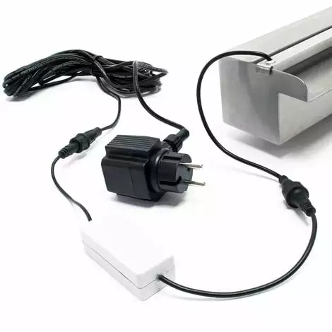 WILTEC Lame D‘eau Pour Piscine Bassin Étang 60cm LED Acier Affiné Cascade Chute D‘eau Fontaine Jardin 4 WILTEC Lame D‘eau Pour Piscine Bassin Étang 60cm LED Acier Affiné Cascade Chute D‘eau Fontaine Jardin – Image 2