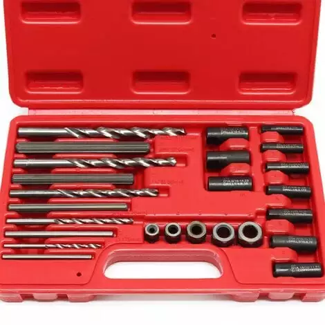 WILTEC Coffret Extracteur De Vis Goujons Boulons Cassés Set 25 Pièces Extracteur Gauche Outillage Atelier 5 WILTEC Coffret Extracteur De Vis Goujons Boulons Cassés Set 25 Pièces Extracteur Gauche Outillage Atelier – Image 3