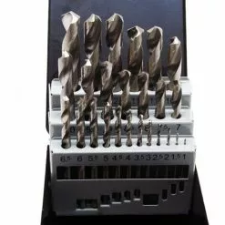 WILTEC Jeu De 25 Forets Hélicoïdaux En Acier SS-G Foret Perçage De Métal Bois Plastique 1- 3mm Mèche Set -Wiltec Boutique 11491181 3