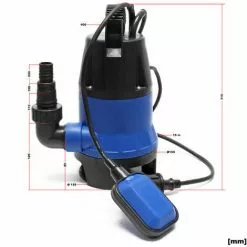 WILTEC Pompe Pour Eaux Usées 550W 10500l/h Pompe Submersible Jardin Puits Drainage Purge Évacuation -Wiltec Boutique 11491195 4