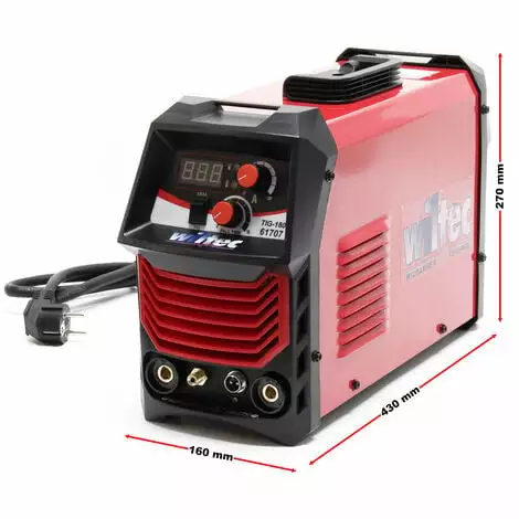 WILTEC Station De Soudage TIG Soudage à électrodes Allumage H.F. 180 Ampères Inverter MMA Outil De Soudure 5 WILTEC Station De Soudage TIG Soudage à électrodes Allumage H.F. 180 Ampères Inverter MMA Outil De Soudure – Image 3