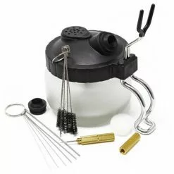 WILTEC Airbrush Station De Nettoyage Airbrush Outils Cinq Brosses Six Fils Et Aiguille