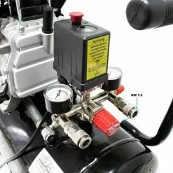 WILTEC Compresseur D’air Avec Réservoir De 50l 1500W 2CV 212l/min Outil D’atelier Mobile Avec Roues -Wiltec Boutique 11742181 5