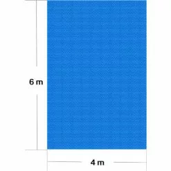 WILTEC Bâche à Bulles 4x6m Bleue Couverture De Piscine Solaire Chauffage De Bassin Outdoor Jardin -Wiltec Boutique 11874154 4