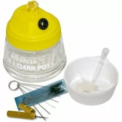 WILTEC Airbrush Station De Nettoyage De La Vitre Avec L'outil De Nettoyage