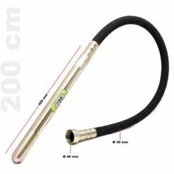 WILTEC Aiguille Vibrante Ø 35mm Longueur De 200 Cm Arbre Flexible Pour Vibreur à Béton électrique Manuel -Wiltec Boutique 12263088 3