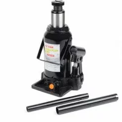 WILTEC Cric Bouteille Hydraulique 12T Vérin De Levage Avec Fonction Descente Lente, 215-400 Mm