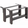 WILTEC Pieds De Table En Profil Carré 64x40cm Noir Revêtement Par Poudre Piètement De Table Meuble -Wiltec Boutique 13259244 1