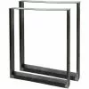 WILTEC Pieds De Table En Profil Carré 60x72cm Acier Laque Transparente Piètement Meuble Support Table 2 WILTEC Pieds De Table En Profil Carré 60x72cm Acier Laque Transparente Piètement Meuble Support Table -Wiltec Boutique 13259277 1