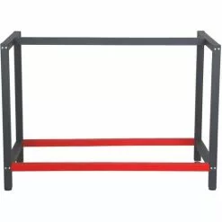 WILTEC Pied D’établi 100x57x81 Cm Acier Anthracite Rouge Support Table Travail Emballage Atelier Dépôt -Wiltec Boutique 13315418 2