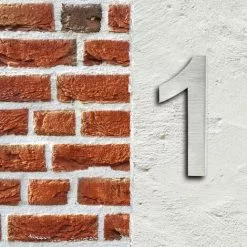 WILTEC Plaque Numéro Maison Chiffre "1" 3D 20cm Acier Inoxydable Résistant Intempéries Matériel Fixation 8 WILTEC Plaque Numéro Maison Chiffre "1" 3D 20cm Acier Inoxydable Résistant Intempéries Matériel Fixation -Wiltec Boutique 13669816 2