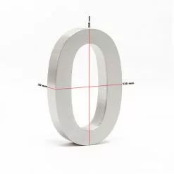 WILTEC Plaque Numéro Maison Chiffre "0" 3D 20cm Acier Inoxydable Résistant Intempéries Matériel Fixation 11 WILTEC Plaque Numéro Maison Chiffre "0" 3D 20cm Acier Inoxydable Résistant Intempéries Matériel Fixation -Wiltec Boutique 13669830 5