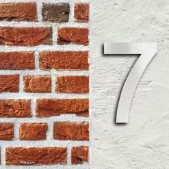 WILTEC Plaque Numéro Maison Chiffre "7" 3D 20cm Acier Inoxydable Résistant Intempéries Matériel Fixation 8 WILTEC Plaque Numéro Maison Chiffre "7" 3D 20cm Acier Inoxydable Résistant Intempéries Matériel Fixation -Wiltec Boutique 13669842 2