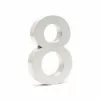 WILTEC Plaque Numéro Maison Chiffre "8" 3D 20cm Acier Inoxydable Résistant Intempéries Matériel Fixation 1 WILTEC Plaque Numéro Maison Chiffre "8" 3D 20cm Acier Inoxydable Résistant Intempéries Matériel Fixation -Wiltec Boutique 13669844 1