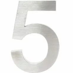 WILTEC Plaque Numéro Maison Chiffre "5" 3D 20cm Acier Inoxydable Résistant Intempéries Matériel Fixation 9 WILTEC Plaque Numéro Maison Chiffre "5" 3D 20cm Acier Inoxydable Résistant Intempéries Matériel Fixation -Wiltec Boutique 13669848 3