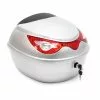WILTEC Top Case 22L Couleur Argent Coffre Pour Moto Scooter Quad Valise Espace Rangement Moto Porte-bagage -Wiltec Boutique 13759907 1