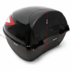 WILTEC Top Case 22L Couleur Argent Coffre Pour Moto Scooter Quad Valise Espace Rangement Moto Porte-bagage -Wiltec Boutique 13759907 5