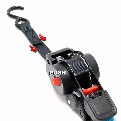 WILTEC 4x Sangles D'arrimage Automatique 100 DaN Charge De Traction LGF 0,2m LGL 1,8m PES Courroie Crochet 6 WILTEC 4x Sangles D'arrimage Automatique 100 DaN Charge De Traction LGF 0,2m LGL 1,8m PES Courroie Crochet – Image 4