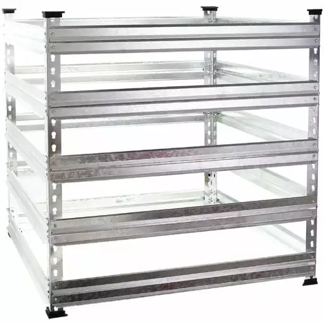 WILTEC Composteur De Jardin En Métal 100 X 90 X 90cm 900 Litres Déchets Organiques Recyclage Bac à Compost 3 WILTEC Composteur De Jardin En Métal 100 X 90 X 90cm 900 Litres Déchets Organiques Recyclage Bac à Compost