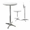 WILTEC Table Bistro Haute De Bar Aluminium Pliable Réglage En Hauteur 74/114cm Ø60cm Meuble Terrasse Salon -Wiltec Boutique 13875326 1