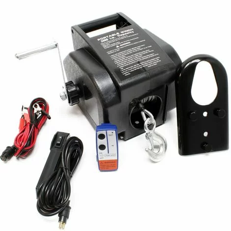 WILTEC Treuil électrique 350W Treuil Motorisé 1570kg Max. Avec Télécommande Câble Palan Poulie De Levage 3 WILTEC Treuil électrique 350W Treuil Motorisé 1570kg Max. Avec Télécommande Câble Palan Poulie De Levage